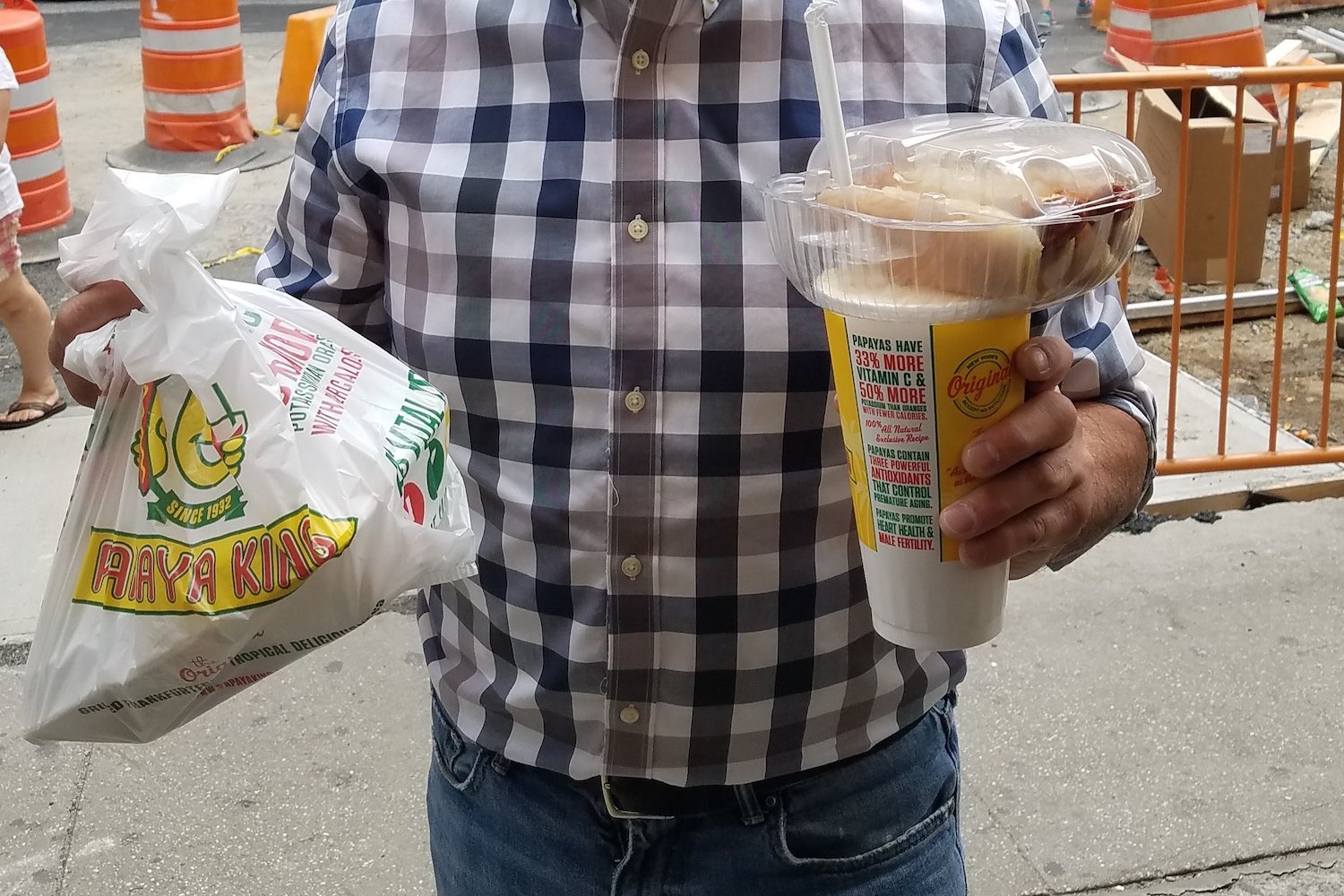 Man with GoLidZ from Papaya King